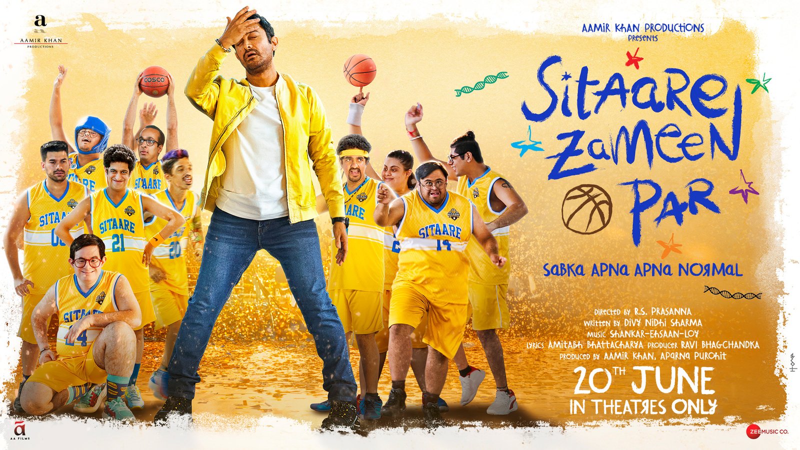 Sitaare Zameen Par - Title Track | Aamir Khan, Genelia | Siddharth, Shankar M, Divya K, SEL, Amitabh