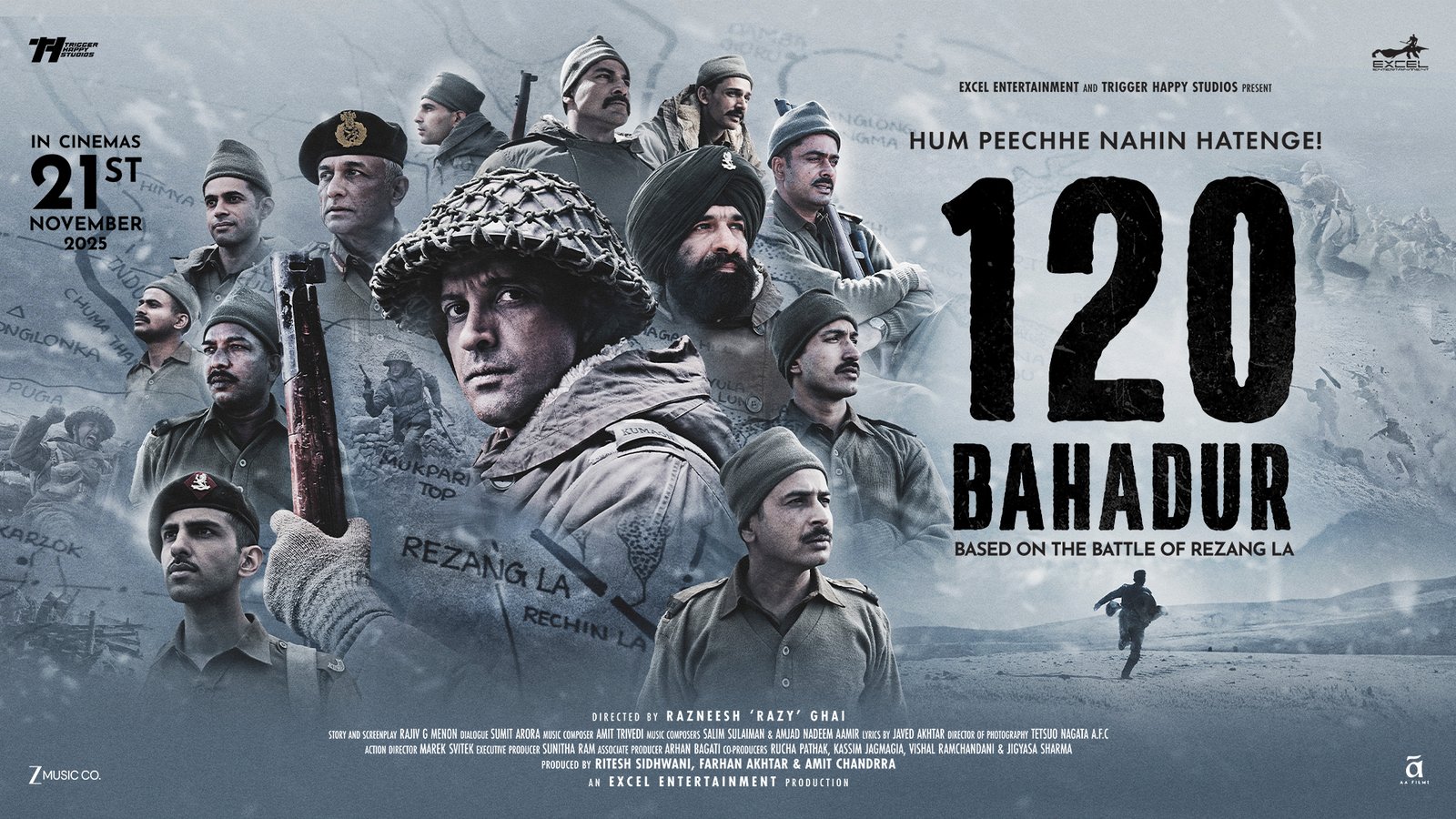Dada Kishan Ki Jai - 120 Bahadur | Farhan Akhtar | Sukhwinder Singh, Salim Sulaiman, Javed Akhtar