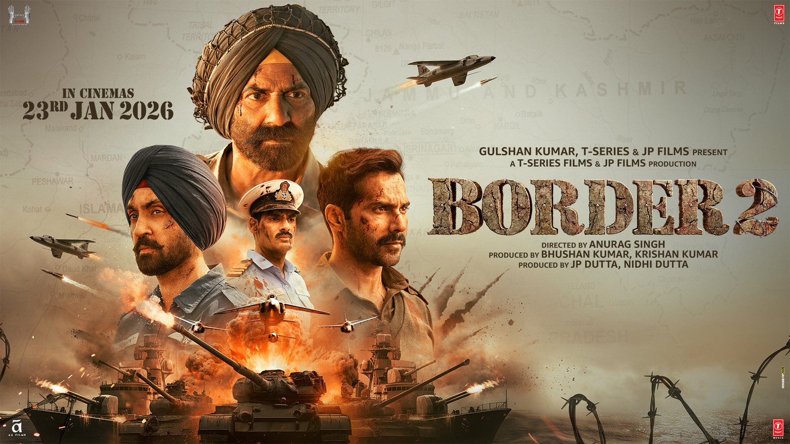 Pyaari Lage - Live at INS Vikrant | BORDER 2 | Sunny Deol, Varun D | Vishal Mishra, Manoj Muntashir